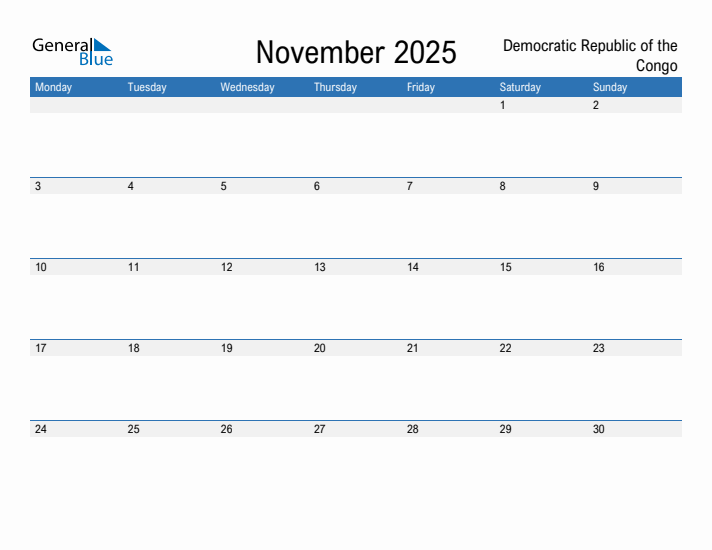 Fillable November 2025 Calendar