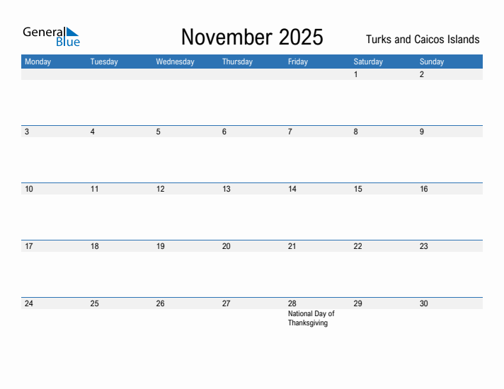 Fillable November 2025 Calendar