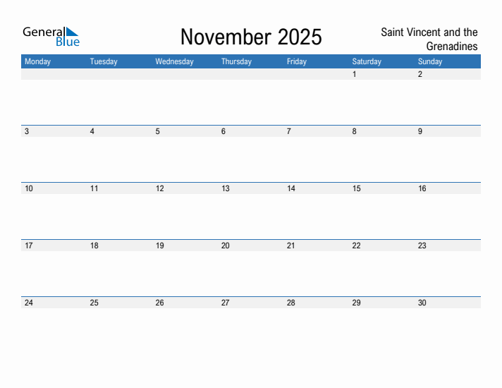 Fillable November 2025 Calendar