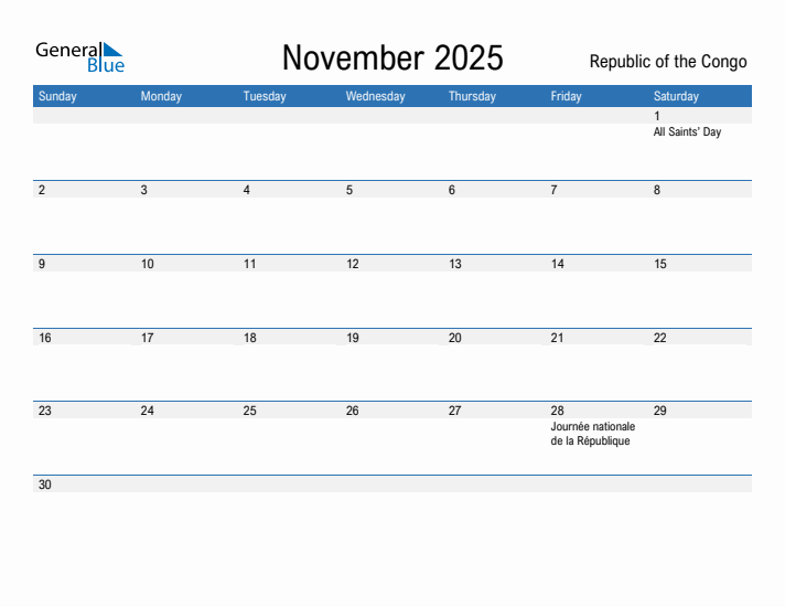 Fillable November 2025 Calendar