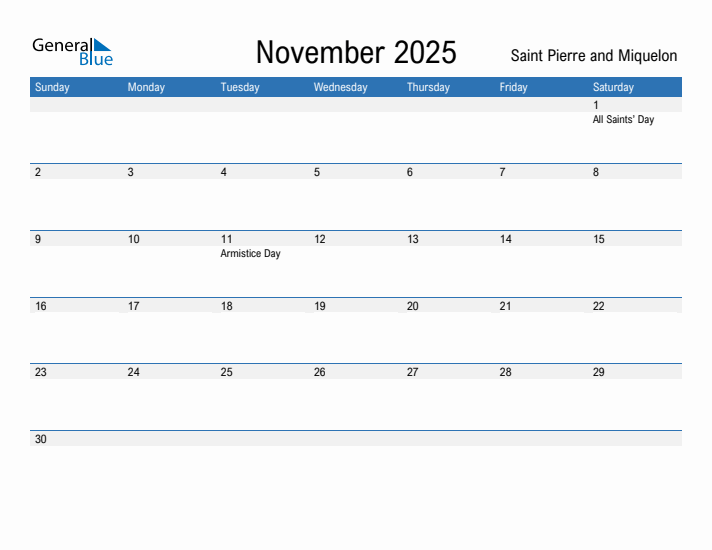 Fillable November 2025 Calendar