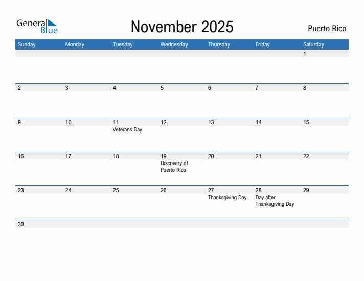 Fillable November 2025 Calendar