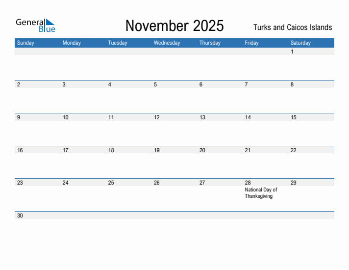 Fillable November 2025 Calendar