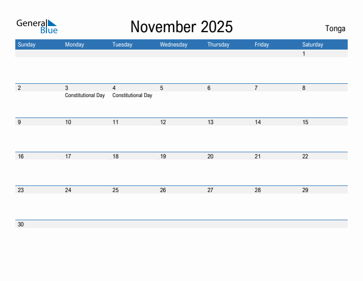 Fillable November 2025 Calendar