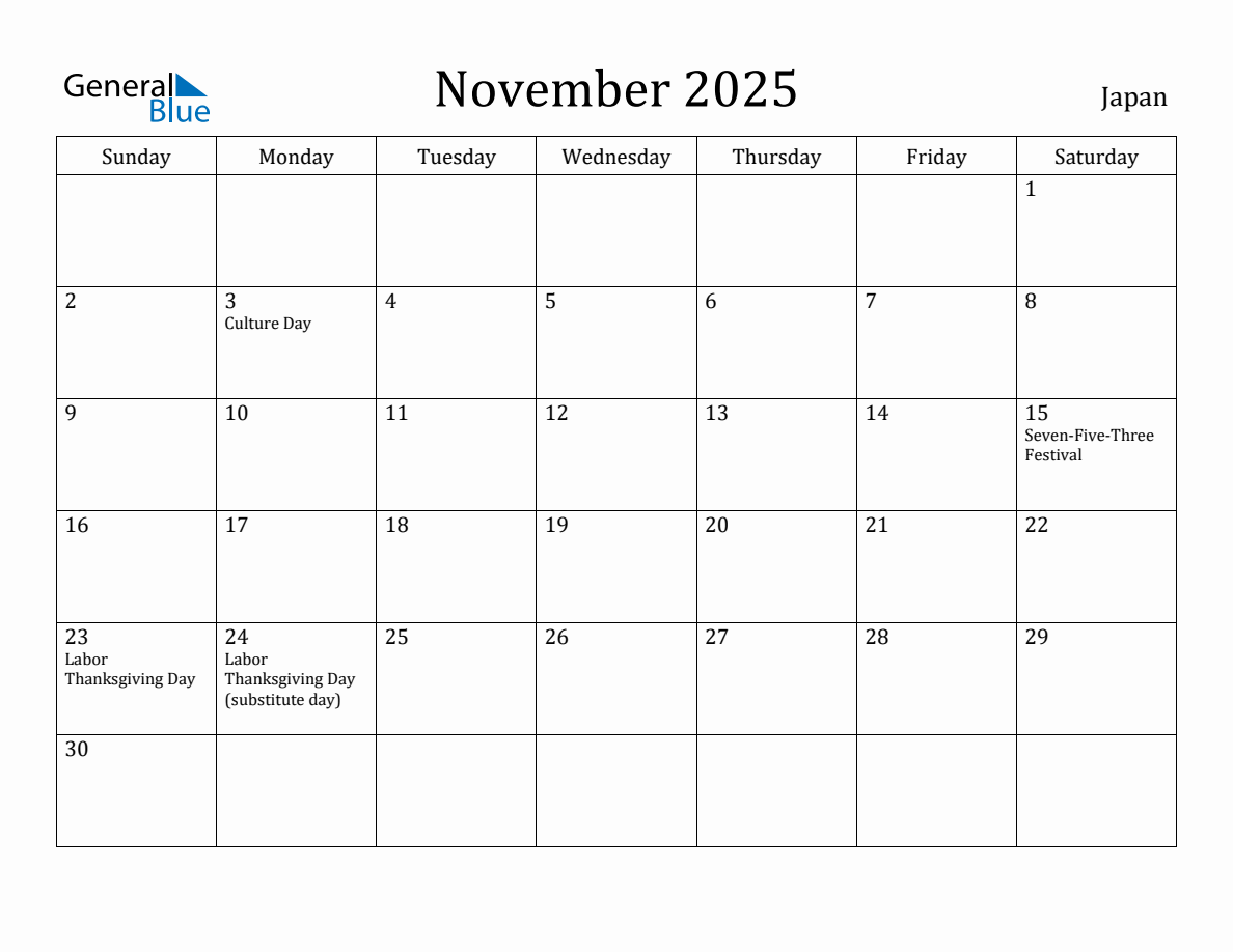 November 2025 Monthly Calendar With Japan Holidays november-2025-monthly-calendar-with-japan-holidays