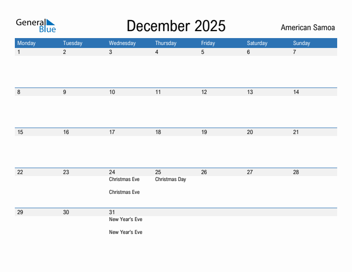 Fillable December 2025 Calendar