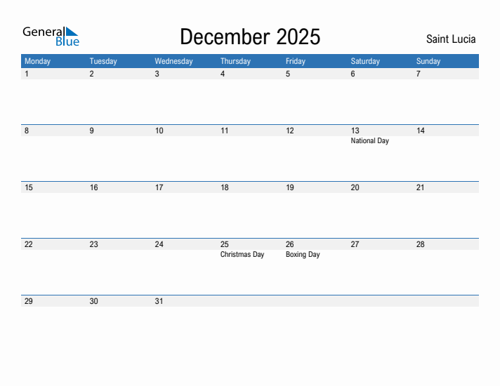 Fillable December 2025 Calendar