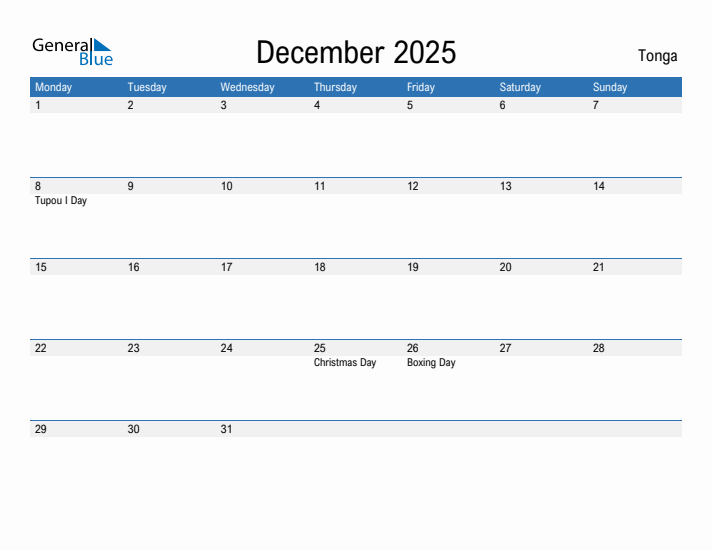 Fillable December 2025 Calendar