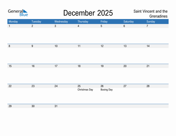 Fillable December 2025 Calendar