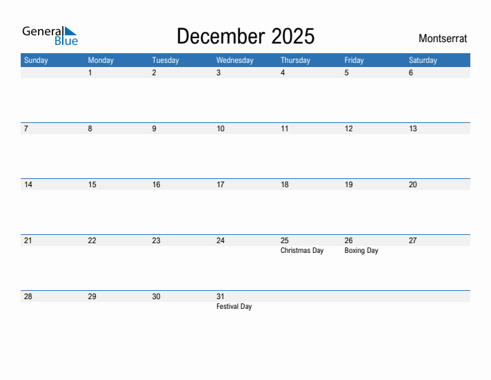 Fillable December 2025 Calendar