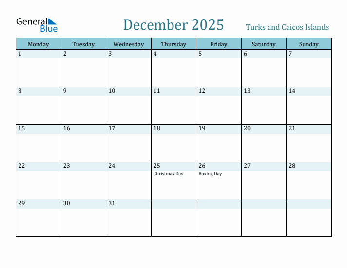 December 2025 Calendar with Holidays