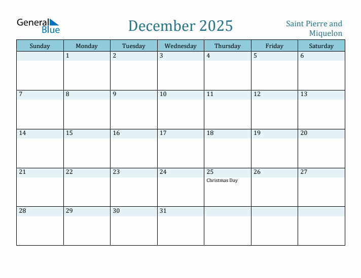 December 2025 Calendar with Holidays