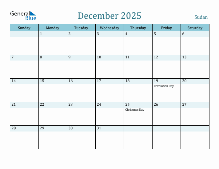 December 2025 Calendar with Holidays