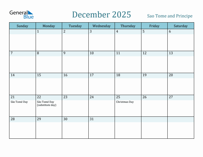 December 2025 Calendar with Holidays