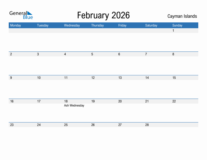 Fillable February 2026 Calendar