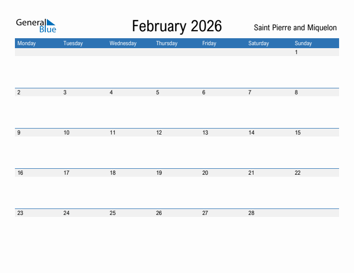 Fillable February 2026 Calendar