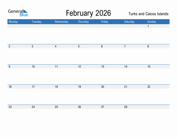 Fillable February 2026 Calendar