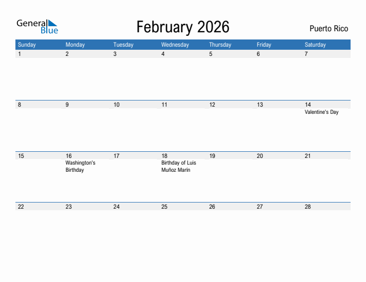 Fillable February 2026 Calendar