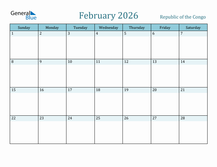 February 2026 Calendar with Holidays