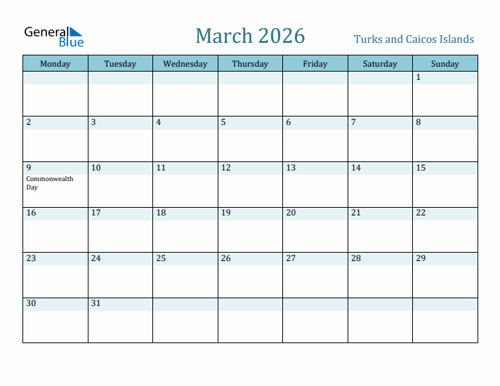 March 2026 Calendar with Holidays
