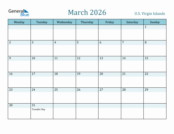 March 2026 Calendar with Holidays
