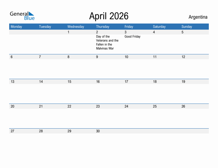 Fillable April 2026 Calendar