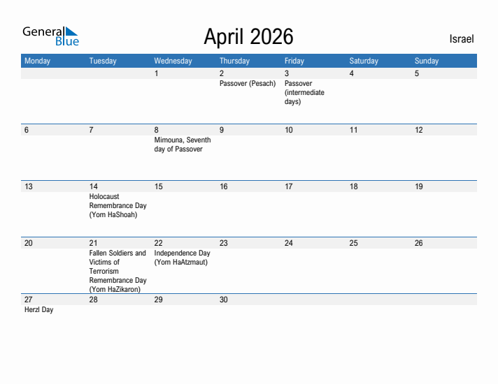 Fillable April 2026 Calendar