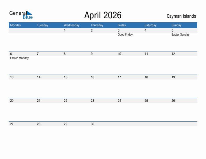 Fillable April 2026 Calendar