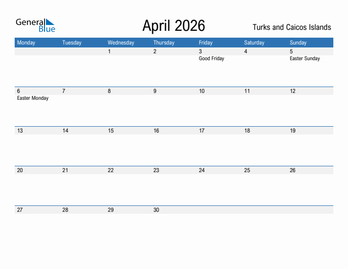 Fillable April 2026 Calendar