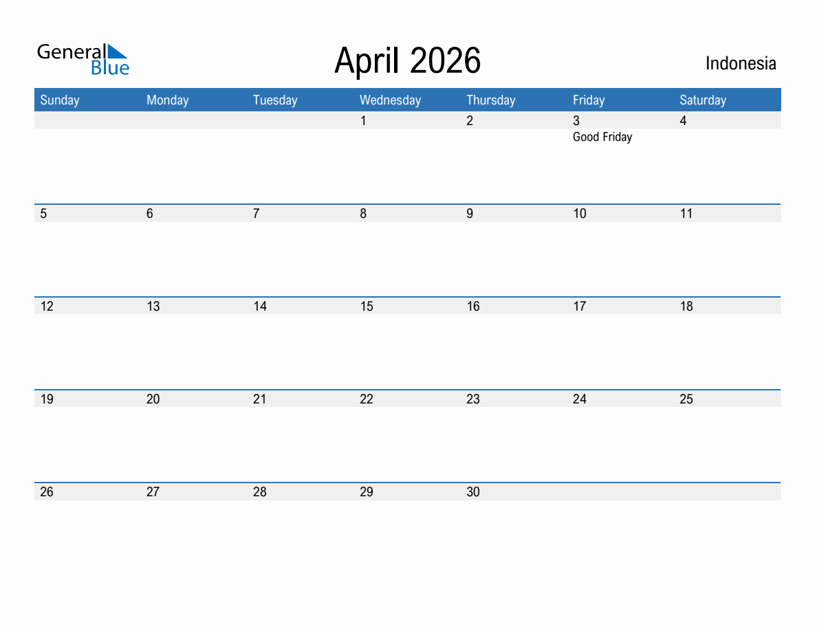 April 2026 Monthly Calendars With Indonesia Holidays april-2026-monthly-calendars-with-indonesia-holidays
