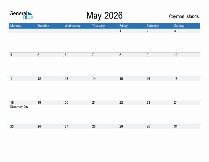 Fillable May 2026 Calendar