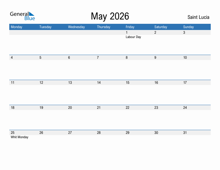 Fillable May 2026 Calendar