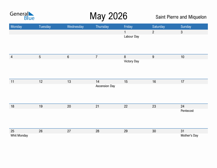Fillable May 2026 Calendar