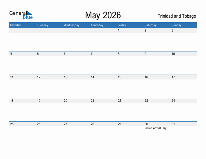 Fillable May 2026 Calendar