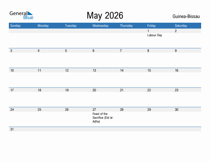 Fillable May 2026 Calendar