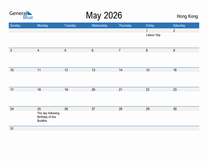 Fillable May 2026 Calendar