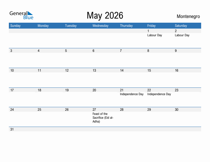 Fillable May 2026 Calendar