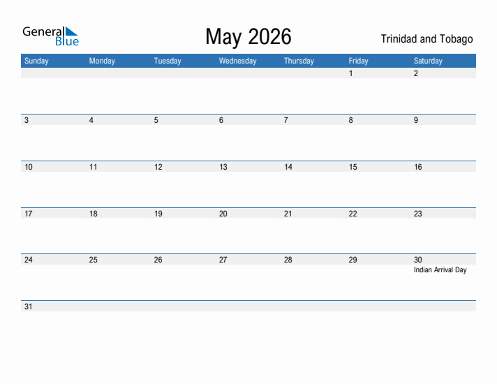 Fillable May 2026 Calendar