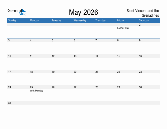 Fillable May 2026 Calendar