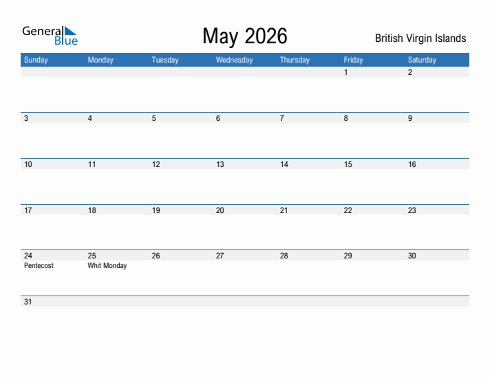 Fillable May 2026 Calendar