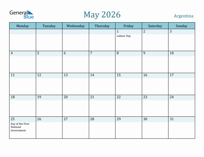 May 2026 Calendar with Holidays