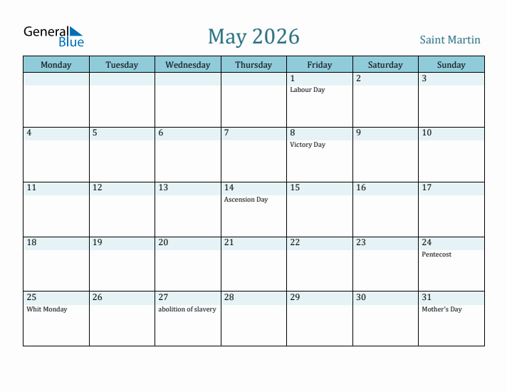 May 2026 Calendar with Holidays