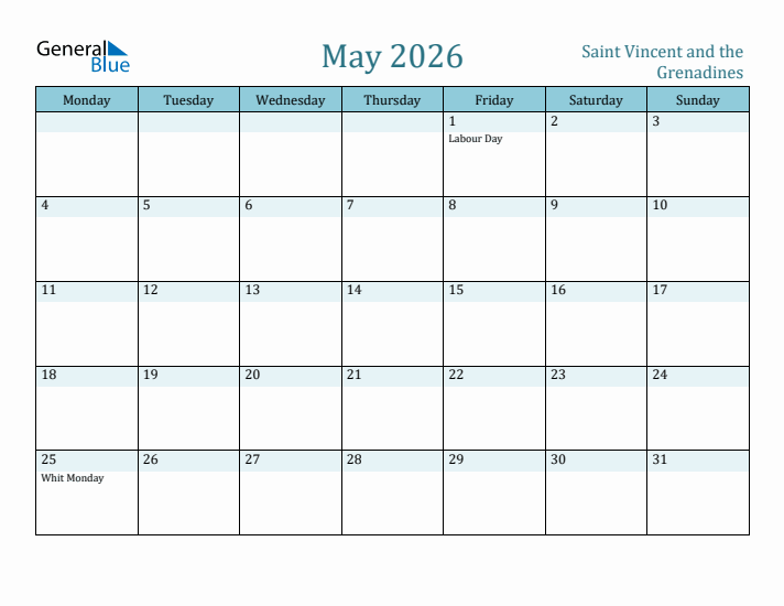 May 2026 Calendar with Holidays