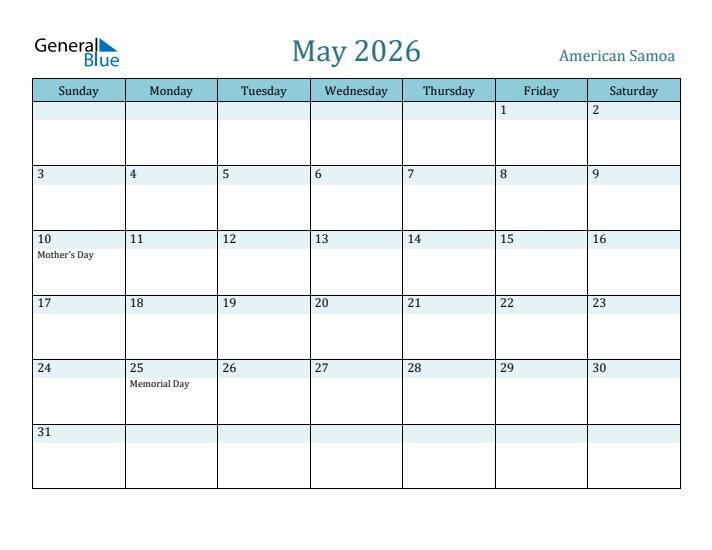 May 2026 Calendar with Holidays