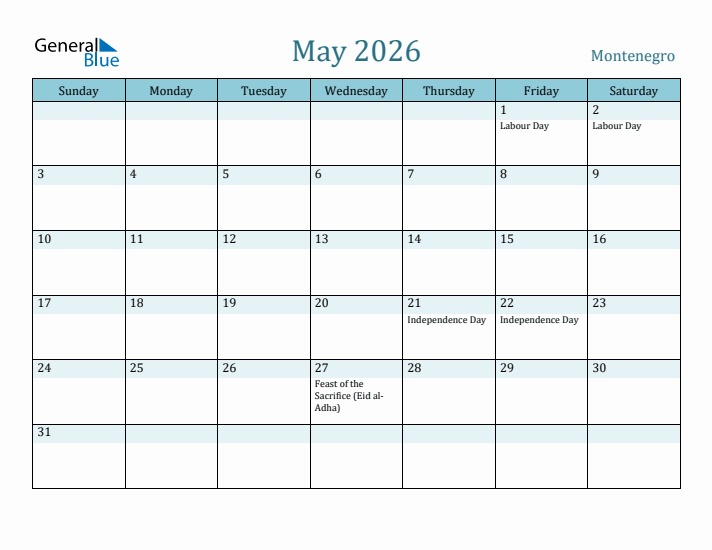 May 2026 Calendar with Holidays
