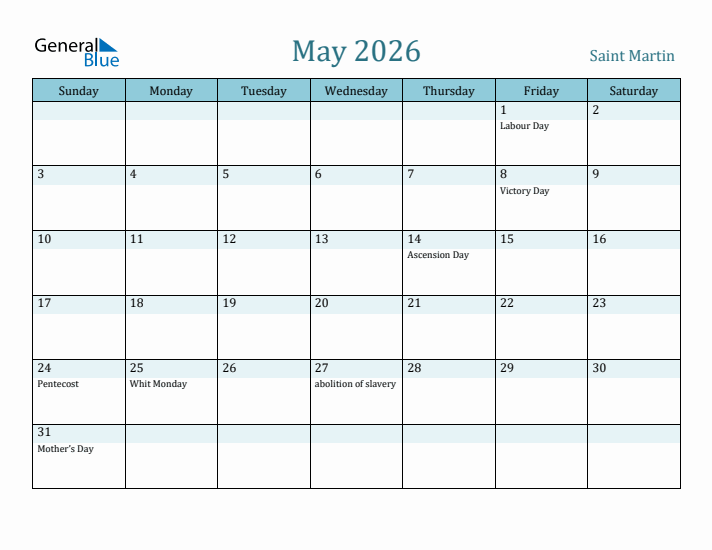 May 2026 Calendar with Holidays