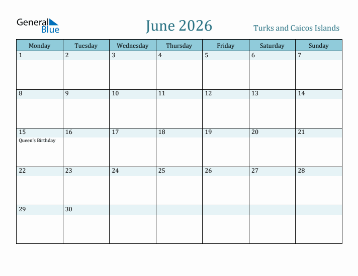 June 2026 Calendar with Holidays