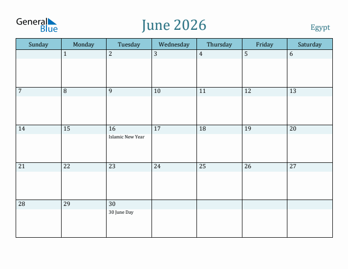June 2026 Calendar with Holidays