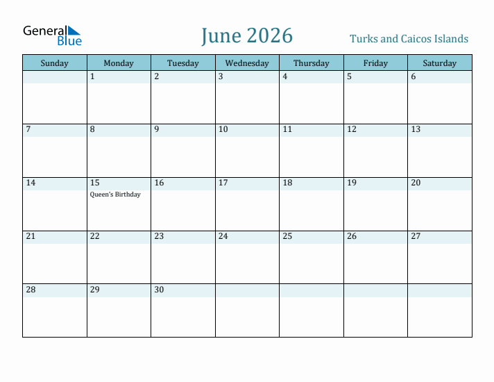 June 2026 Calendar with Holidays