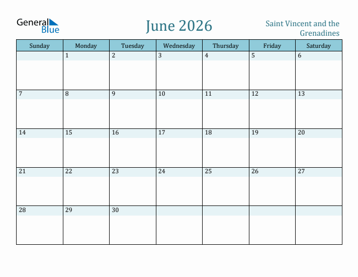 June 2026 Calendar with Holidays